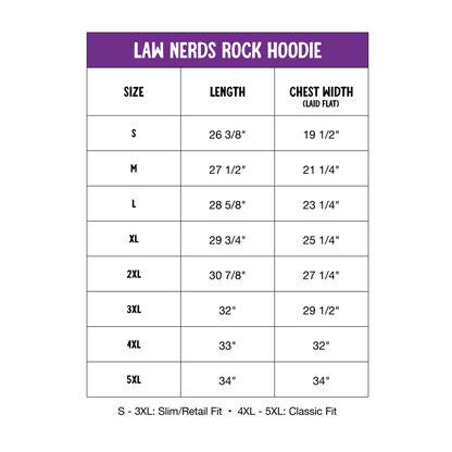 Law Nerds Rock Hoodie